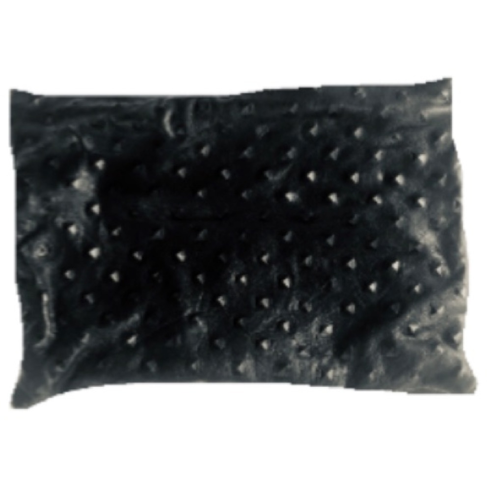 J.J. Winters Clutch Black Leather Foldover! Rare!